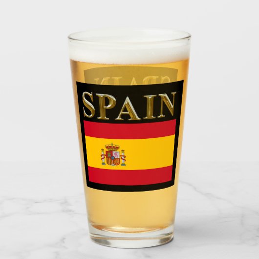 SPANJE BEER GLASS GLAS (Voorkant gevuld)