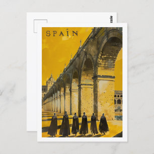 Spanje  bekende reisplaats briefkaart