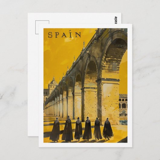 Spanje bekende reisplaats briefkaart (Voorkant / Achterkant)