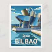 Spanje Bilbao Vintage Beroemde Reisplaats Briefkaart (Voorkant)
