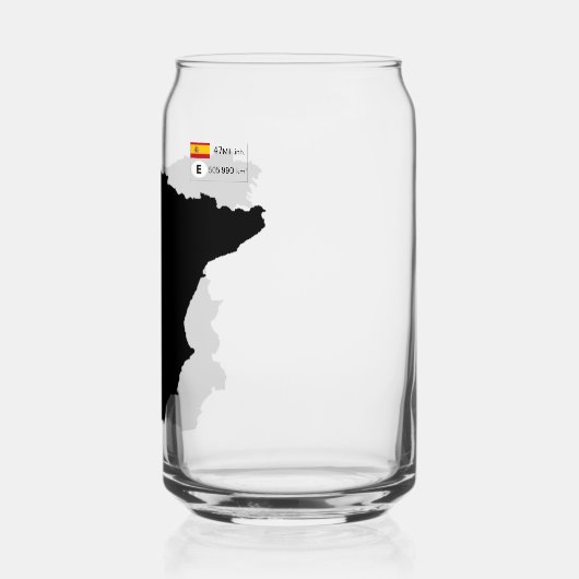 Spanje Blikvorm Glas (Links)