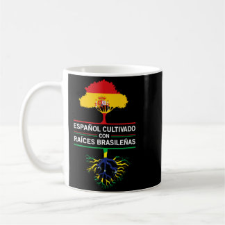 Spanje Brazilië Vlaggen Erfgoed Cadeau Expat Fans Koffiemok