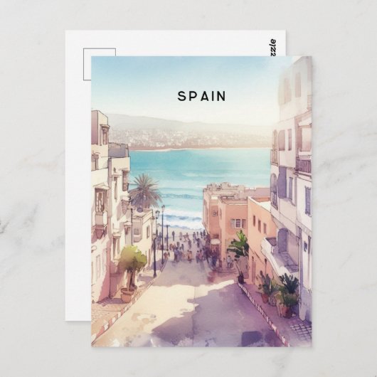 spanje briefkaart (Voorkant / Achterkant)