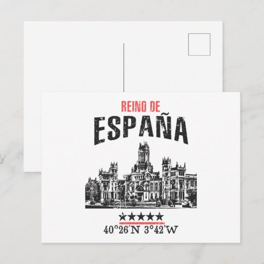 Spanje Briefkaart (Voorkant / Achterkant)