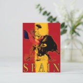Spanje Briefkaart met  Bullgevecht (Staand voorkant)