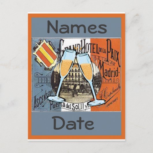 Spanje Briefkaart reizen, tekst bewerken (Voorkant)