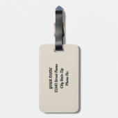 Spanje Bull Vintage Travel Love Waterverf Bagagelabel (Achterkant verticaal)