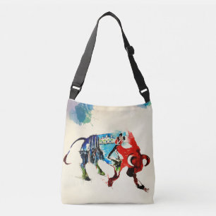 Spanje Bull Vintage Travel Love Waterverf Crossbody Tas