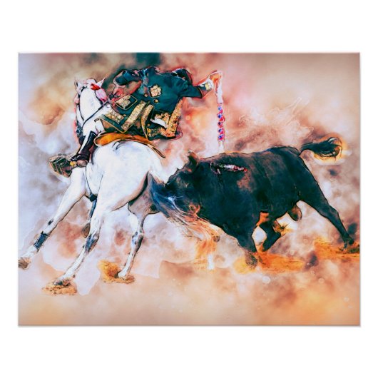  Spanje Bullgevecht Perfect Poster (Voorkant)