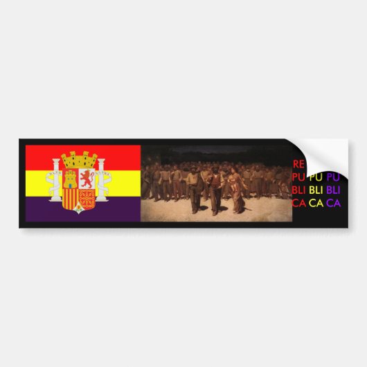 Spanje Bumpersticker (Voorkant)
