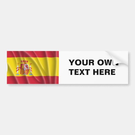SPANJE BUMPERSTICKER (Voorkant)