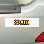 Spanje Bumpersticker (Op auto)