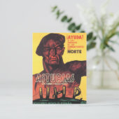 Spanje burgeroorlog socio rojo de Espana 1936 Briefkaart (Staand voorkant)