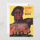 Spanje burgeroorlog socio rojo de Espana 1936 Briefkaart (Voorkant / Achterkant)