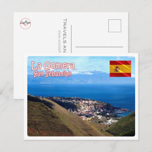 Spanje - Canarische eilanden - La Gomera - Briefkaart (Voorkant / Achterkant)