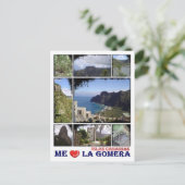 Spanje - Canarische eilanden - La Gomera - I Love  Briefkaart (Staand voorkant)