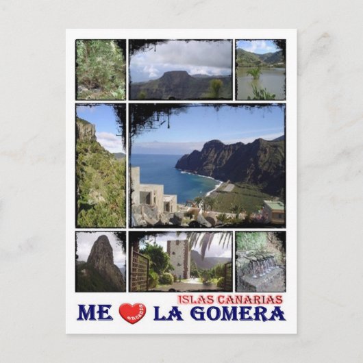 Spanje - Canarische eilanden - La Gomera - I Love  Briefkaart (Voorkant)
