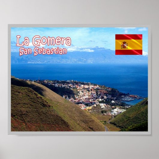 Spanje - Canarische eilanden - La Gomera - Poster (Voorkant)