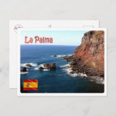Spanje - Canarische eilanden - La Palma - Briefkaart (Voorkant / Achterkant)