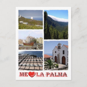 Spanje - Canarische eilanden - La Palma - I Love - Briefkaart