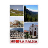 Spanje - Canarische eilanden - La Palma - I Love - Magneet (Verticaal)