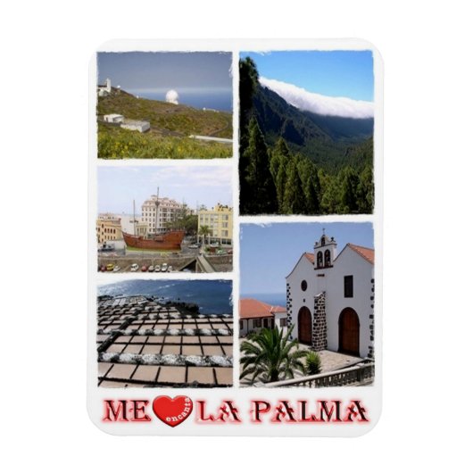 Spanje - Canarische eilanden - La Palma - I Love - Magneet (Verticaal)