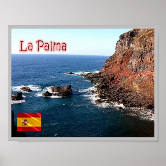 Spanje - Canarische eilanden - La Palma - Poster (Voorkant)