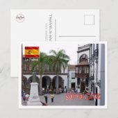 Spanje - Canarische eilanden - La Palma - Santa Cr Briefkaart (Voorkant / Achterkant)