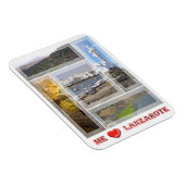 Spanje - Canarische eilanden - Lanzarote - I Love  Magneet (Rechterzijde)