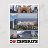 Spanje - Canarische Eilanden - Tenerife - I Love - Briefkaart (Voorkant)
