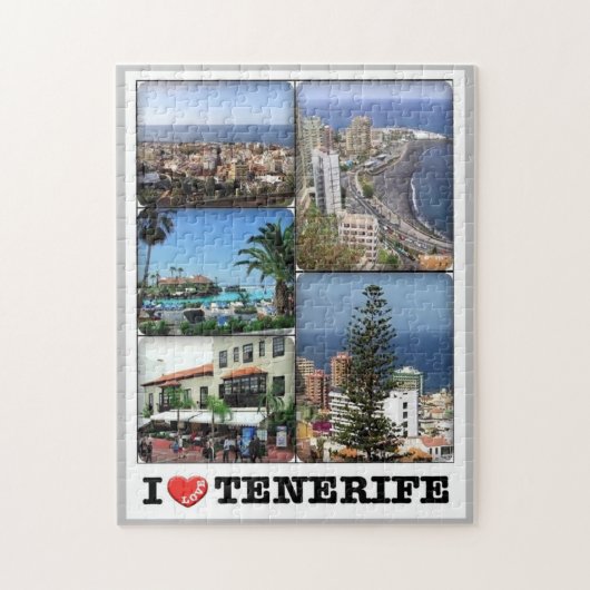 Spanje - Canarische Eilanden - Tenerife - I Love - Legpuzzel (Verticaal)