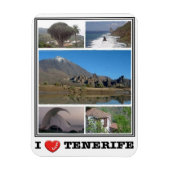 Spanje - Canarische eilanden - Tenerife - I Love - Magneet (Verticaal)