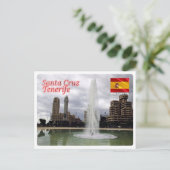 Spanje - Canarische eilanden - Tenerife - Santa Cr Briefkaart (Staand voorkant)
