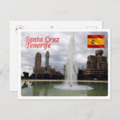 Spanje - Canarische eilanden - Tenerife - Santa Cr Briefkaart (Voorkant / Achterkant)