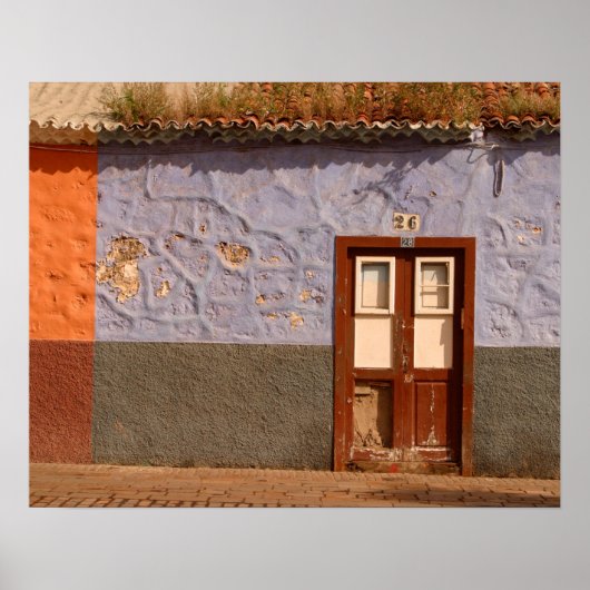 Spanje, Canarische Eilanden, Tenerife, villa Poster (Voorkant)