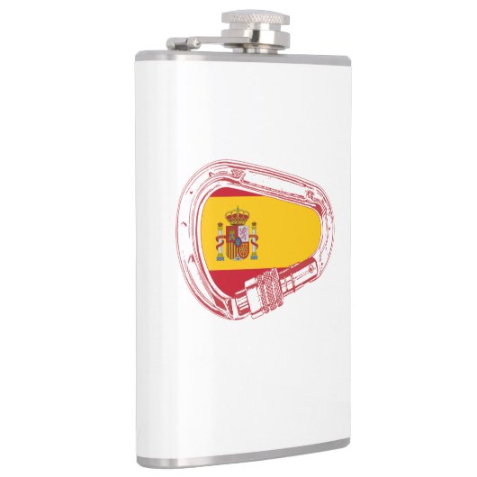 Spanje Carabiner Flag Heupfles (Rechts)