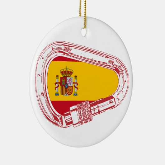 Spanje Carabiner Flag Keramisch Ornament (Rechts)