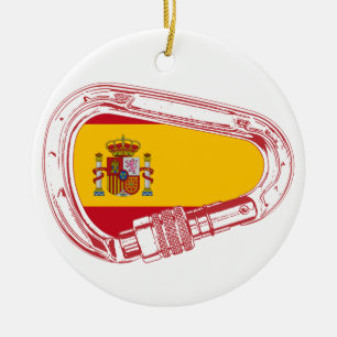 Spanje Carabiner Flag Keramisch Ornament