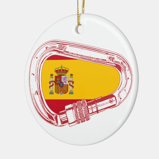 Spanje Carabiner Flag Keramisch Ornament (Links)