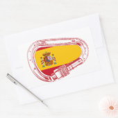 Spanje Carabiner Flag Rechthoekige Sticker (Envelop)