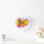 Spanje Carabiner Flag Ronde Klok (Huis)