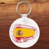 Spanje Carabiner Flag Sleutelhanger (Voorkant)