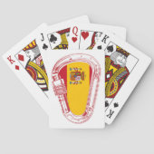 Spanje Carabiner Flag Speelkaarten (Achterkant)