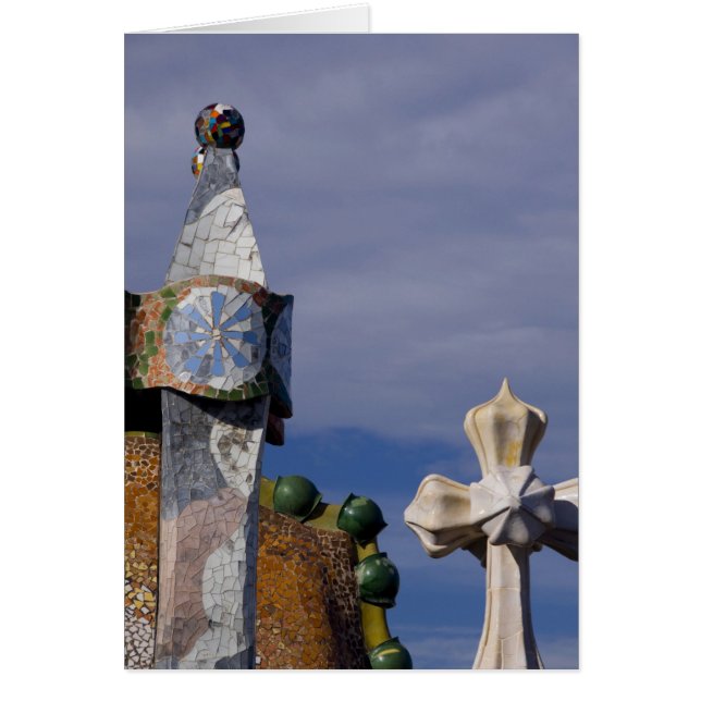 Spanje, Catalonië, Barcelona. Casa Batllo (1906).  (Voorkant)