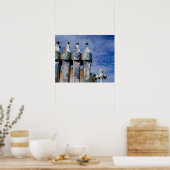 Spanje, Catalonië, Barcelona. Casa Batllo (1906) 2 Poster (Keuken)