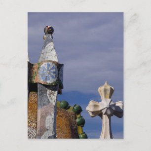 Spanje, Catalonië, Barcelona. Casa Batllo (1906) 3 Briefkaart