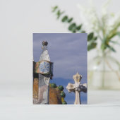 Spanje, Catalonië, Barcelona. Casa Batllo (1906) 3 Briefkaart (Staand voorkant)