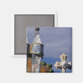 Spanje, Catalonië, Barcelona. Casa Batllo (1906) 3 Magneet (Voorkant / Achterkant)