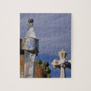 Spanje, Catalonië, Barcelona. Casa Batllo (1906).  Legpuzzel