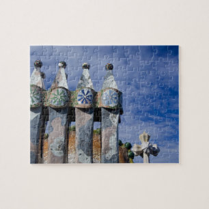 Spanje, Catalonië, Barcelona. Casa Batllo (1906).  Legpuzzel